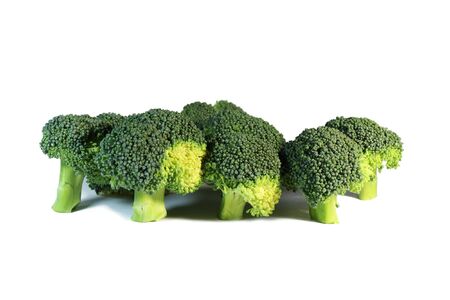Broccoli isolated on the whiteの写真素材