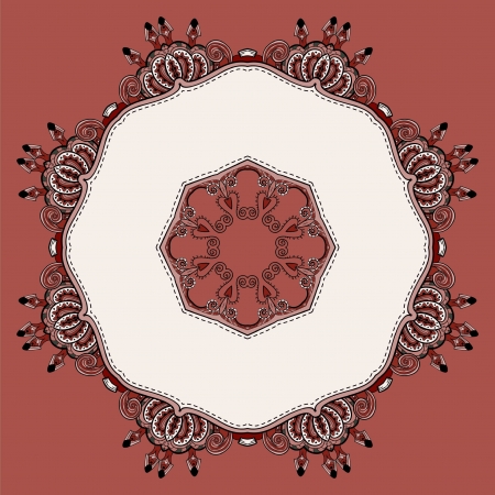 Ornate vintage background can be used on a website, postcards, greetings. Wonderful decoratedのイラスト素材