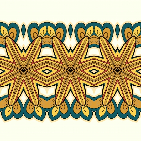 horizontal seamless pattern background ornament can be used as wallpaper or greeting card, site background and otherのイラスト素材