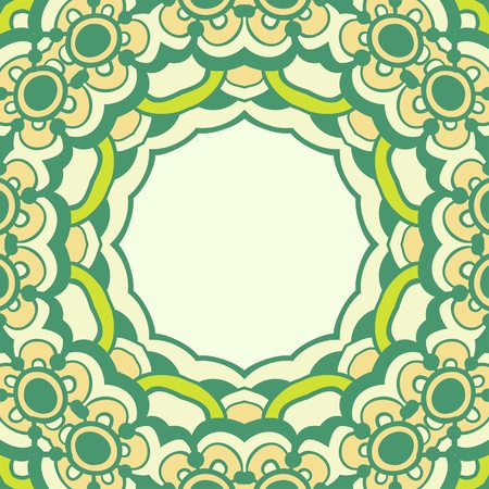 Ornamental round lace can be used for wallpaper, pattern fills, web page background,surface textures.のイラスト素材