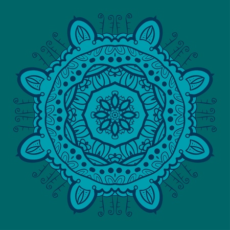 Circle ornament, ornamental round lace can be used for wallpaper, pattern fills, web page background,surface textures のイラスト素材