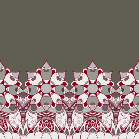 Floral mechanism steampunk seamless vector pattern can be used for wallpaper, pattern fills, web page background, surface textures のイラスト素材