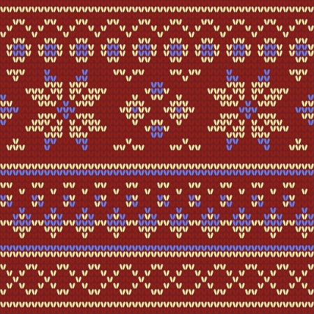 Illustration of a knitted texture with beige and violet stripes and floral pattern on Bangladesh greenのイラスト素材