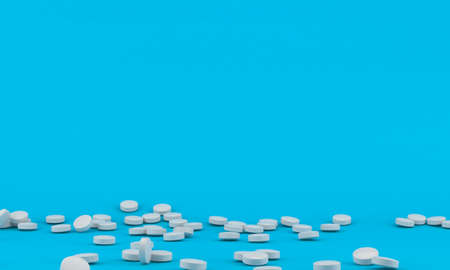 medicine pill 3D with background Premium Photoの写真素材
