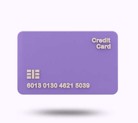 Debit card and credit card 3d rendering for business concept.の写真素材