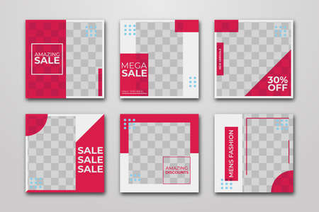Abstract fashion sale  collectionのイラスト素材