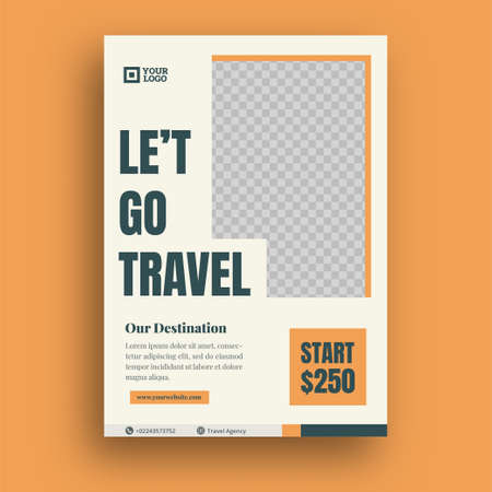 Travel Flyer stories graphic templateのイラスト素材