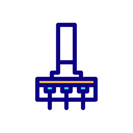 Potentiometer Icon in Filled Outline Style on White Backgroundのイラスト素材
