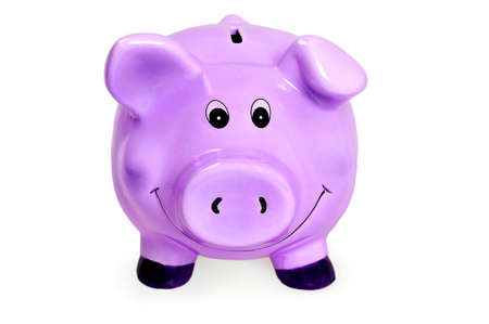Isolated piggybank on white backgroundの写真素材