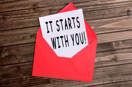 It starts with you words on paper