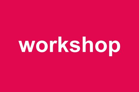 Workshop on red background close-up