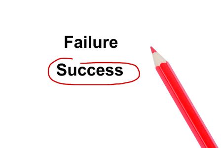 Success word on white background close-upの写真素材