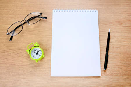 Close up of contingency plan words on notepadの写真素材