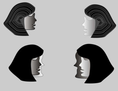 Masks of no face, hidden in time..のイラスト素材