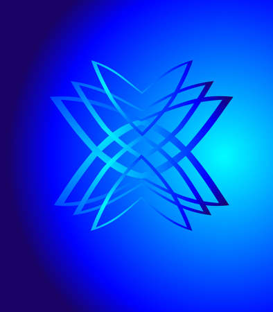 blue gradients on bluish background, creating an optical  designのイラスト素材