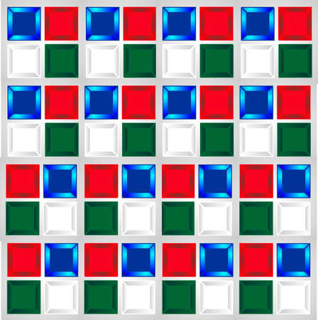 Glassy colored tiles in a seamless pattern, great for many uses...のイラスト素材