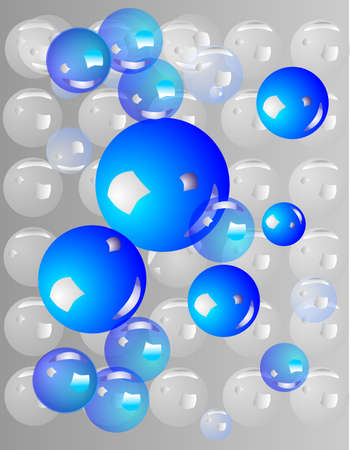 grouping of bubbles, for backgrounds, stationary and so on...のイラスト素材