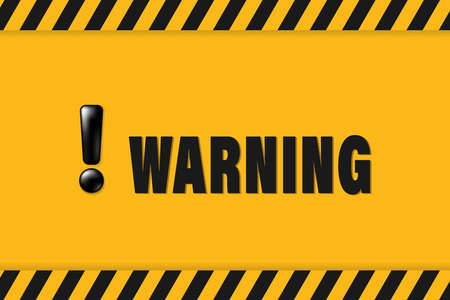 Warning Sign. Hazard warning label background for industrial use.のイラスト素材