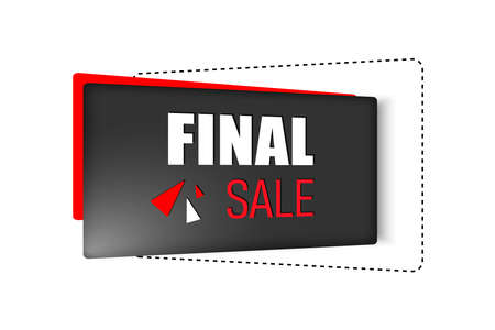 Final sale banner for website, appication or online shopping advertisingのイラスト素材