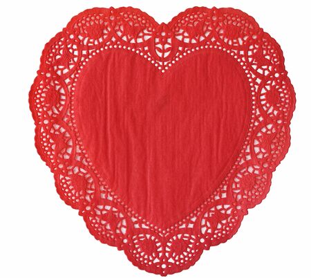 Heat Doily isolated on a white backgroundの写真素材