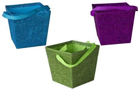 Isolated multicolored boxesの写真素材