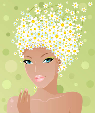 Camomile girlのイラスト素材