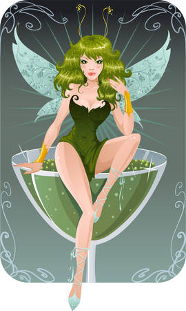 Absinthe fairyのイラスト素材
