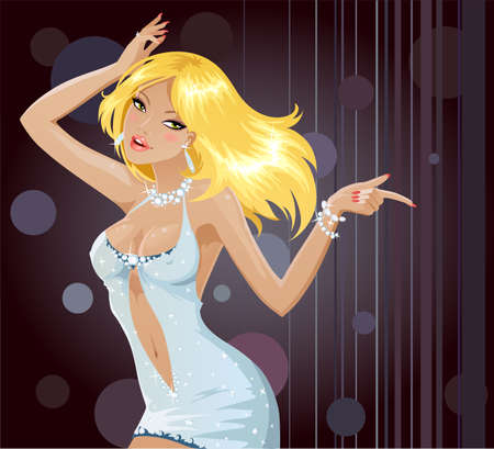 Sexy dancing girlのイラスト素材