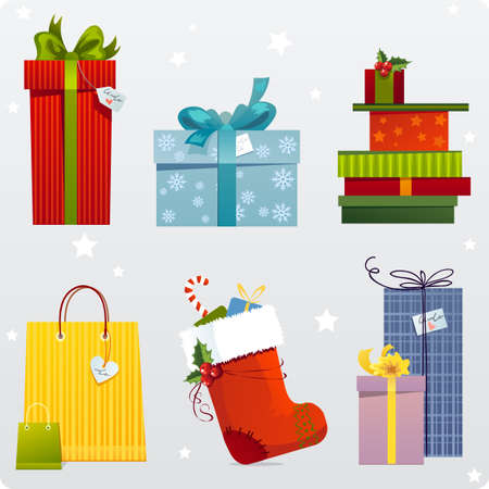 Gift setのイラスト素材