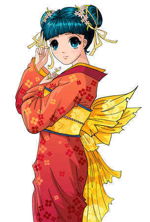 Anime girlのイラスト素材