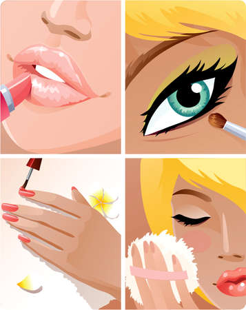 Beauty setのイラスト素材