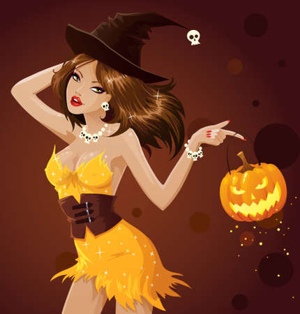 Dancing witchのイラスト素材