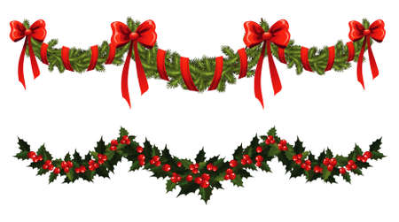 Christmas garlandのイラスト素材