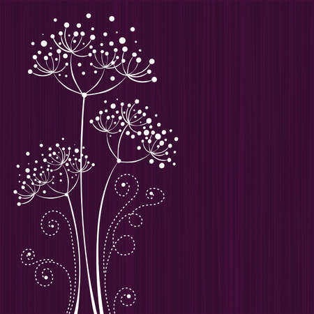 Lilac floral designのイラスト素材