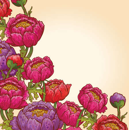 Floral backgroundのイラスト素材