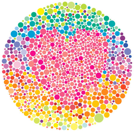 Color blindness testのイラスト素材