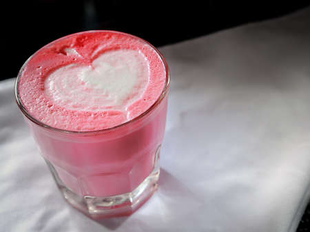 Red Velvet Latteの写真素材