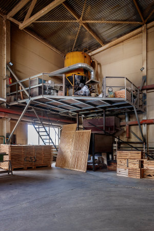 View of the production building from the street.の写真素材
