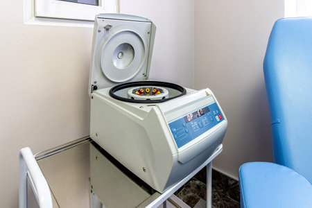 Medical equipment used in gynecology located in the office to examine the patient.の写真素材