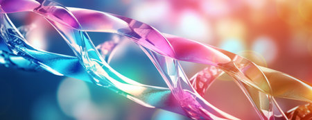 DNA. Mutations under microscope. Decoding genome. Virtual modeling of chemical processes. Hi-tech in medicineの素材