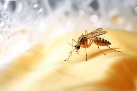 Anopheles sp. is a species of mosquito in the order Diptera, Anopheles sp. in the water for education.の素材