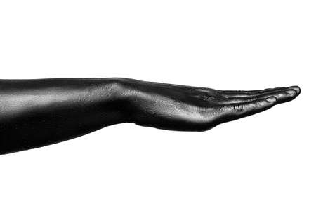 photo of a colored handの写真素材