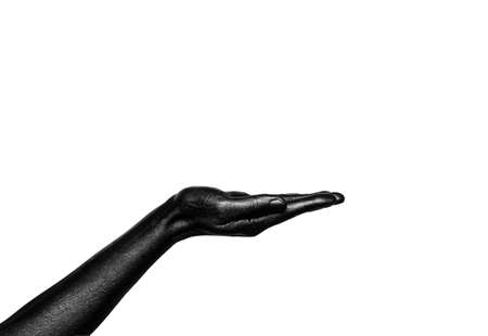 photo of a colored handの写真素材