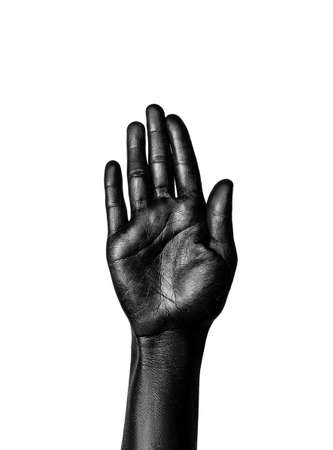 photo of a colored handの写真素材