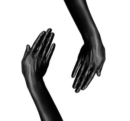 photo of a colored handの写真素材