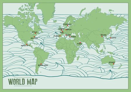 World mapのイラスト素材