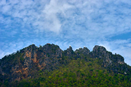Amazing Temple in the Mountain of Thailandの写真素材