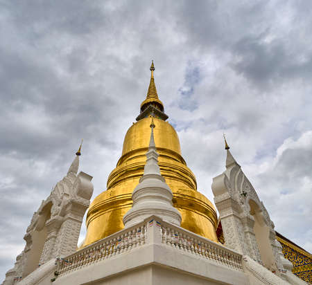 Chiang Mai, Thailand, Wat Suan Dok Chedis,Buddhist templeの写真素材