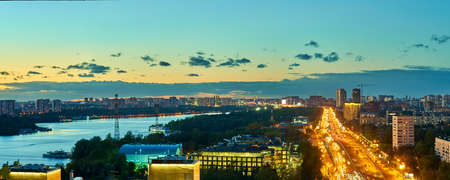 Russia. Moscow International city sky lineの写真素材