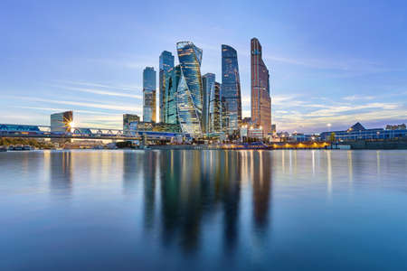 Moscow-city, Russia. Moscow sky lineの写真素材